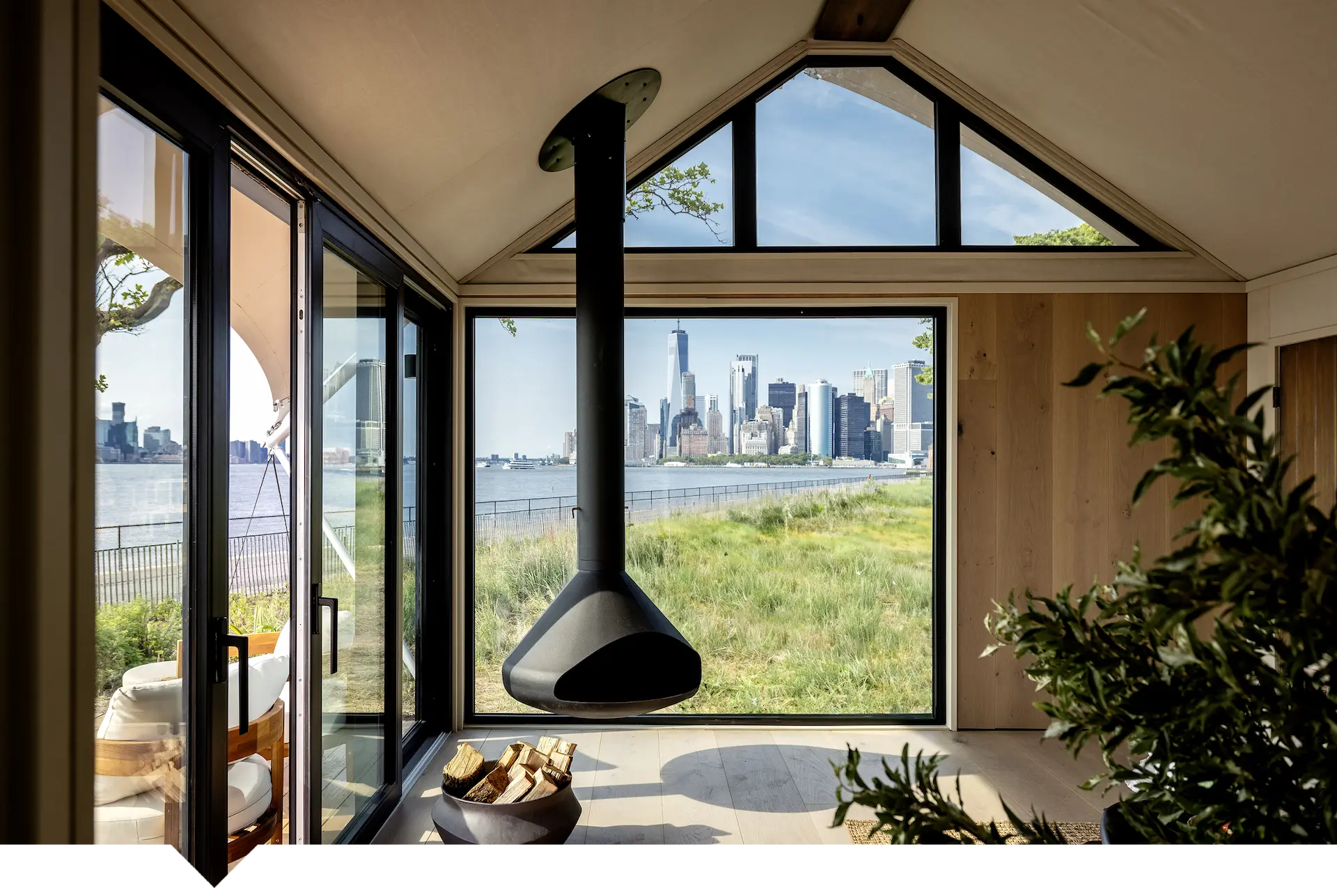 Interior of Outlook villa in Governors Islandon Governors Island of Collective Retreats
