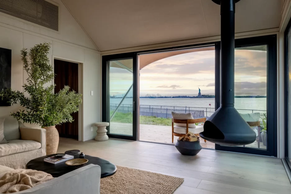 Interior of Outlook villa in Governors Islandon Governors Island of Collective Retreats